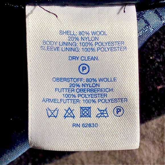 Lands End 80% Wool blend peacoat - Picture 3 of 11